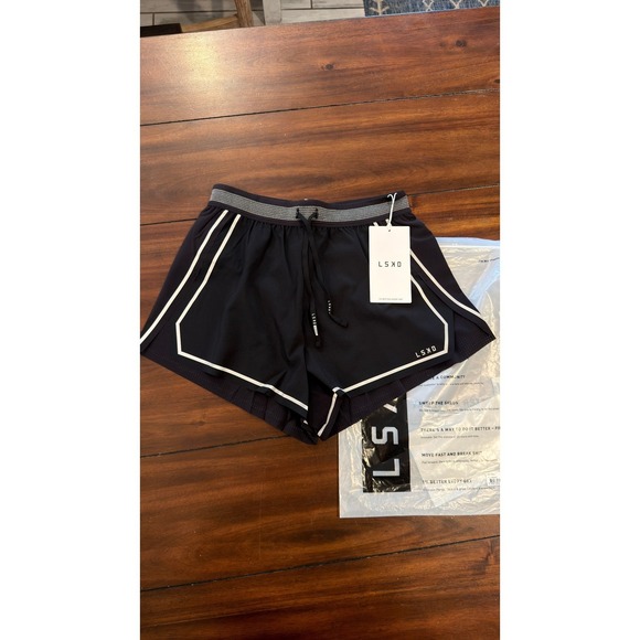 Lskd Pants - LSKD Accelerate 3" High-Rise Running Shorts Black Reflective Women Small NEW NWT